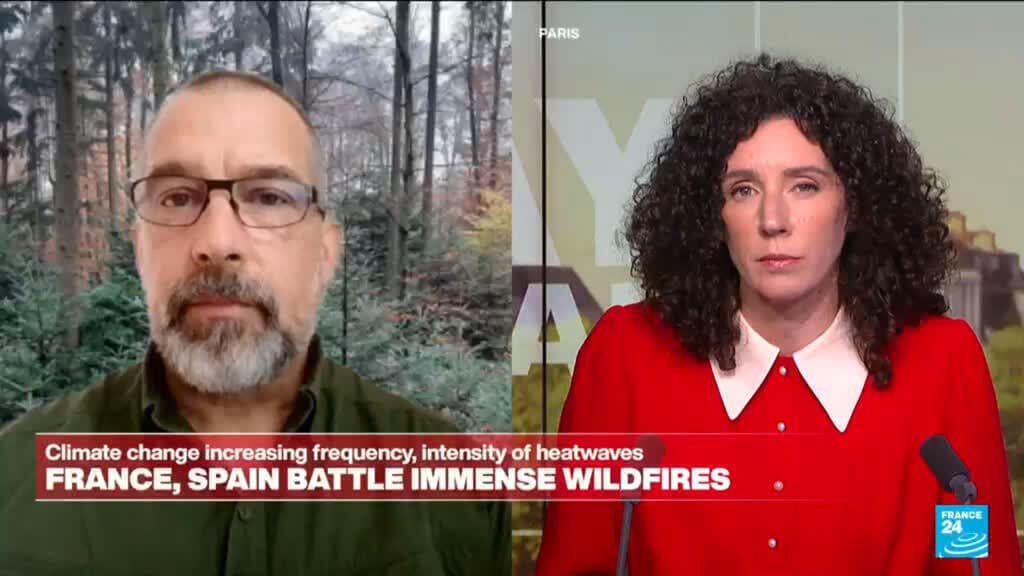 Wildfires in France and Spain Intensified by Climate Change