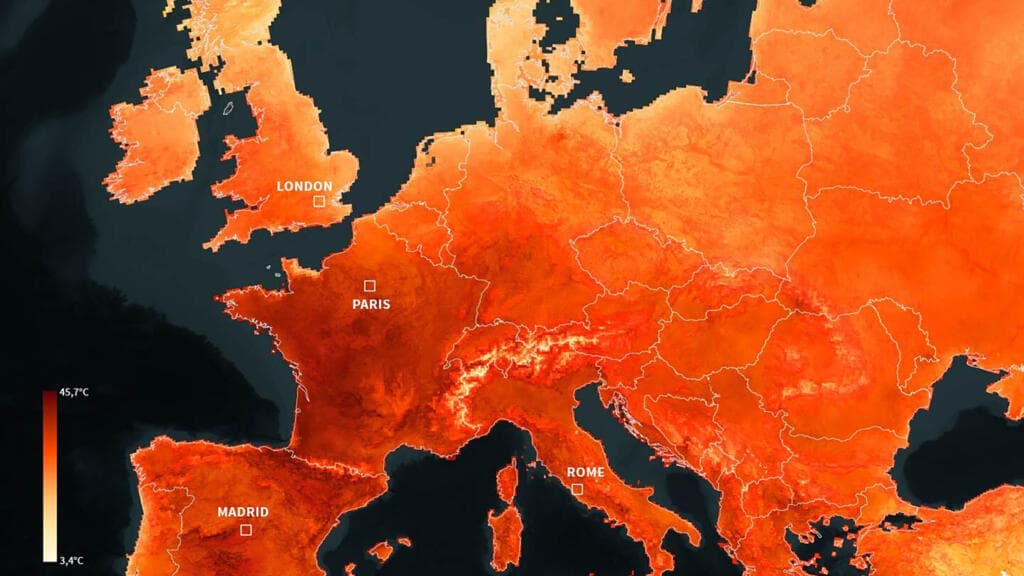Europe Endures Severe Heatwave with Temperatures Exceeding 35C