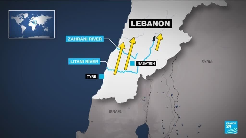 Israeli Forces Advance into Lebanon, Crossing the Litani River