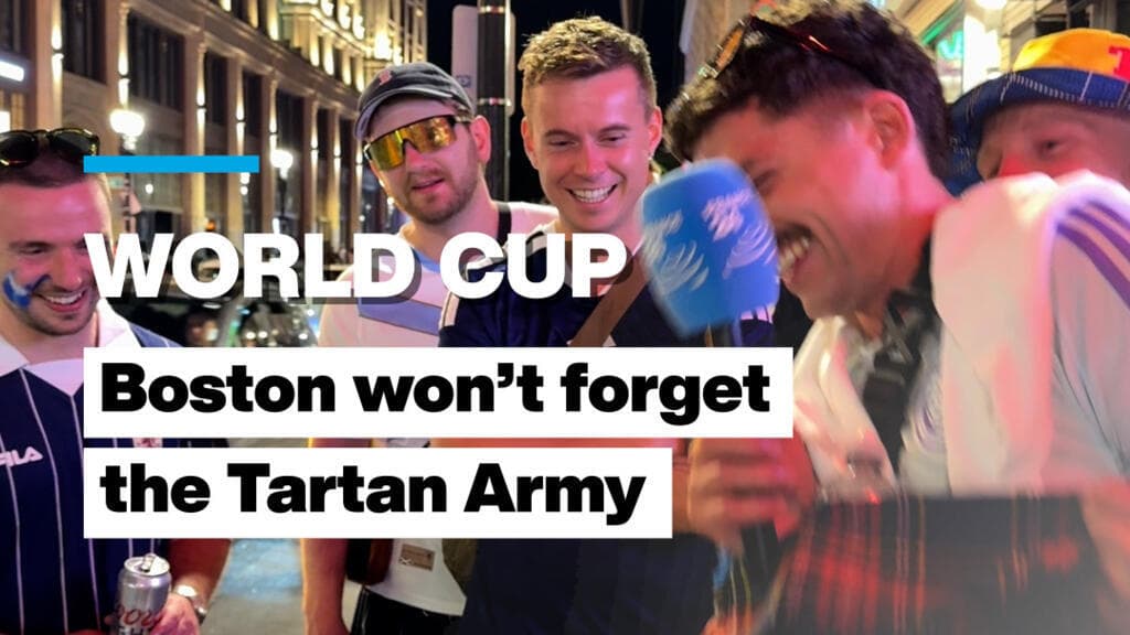 Boston Bids Farewell to the Tartan Army as They Depart for Miami