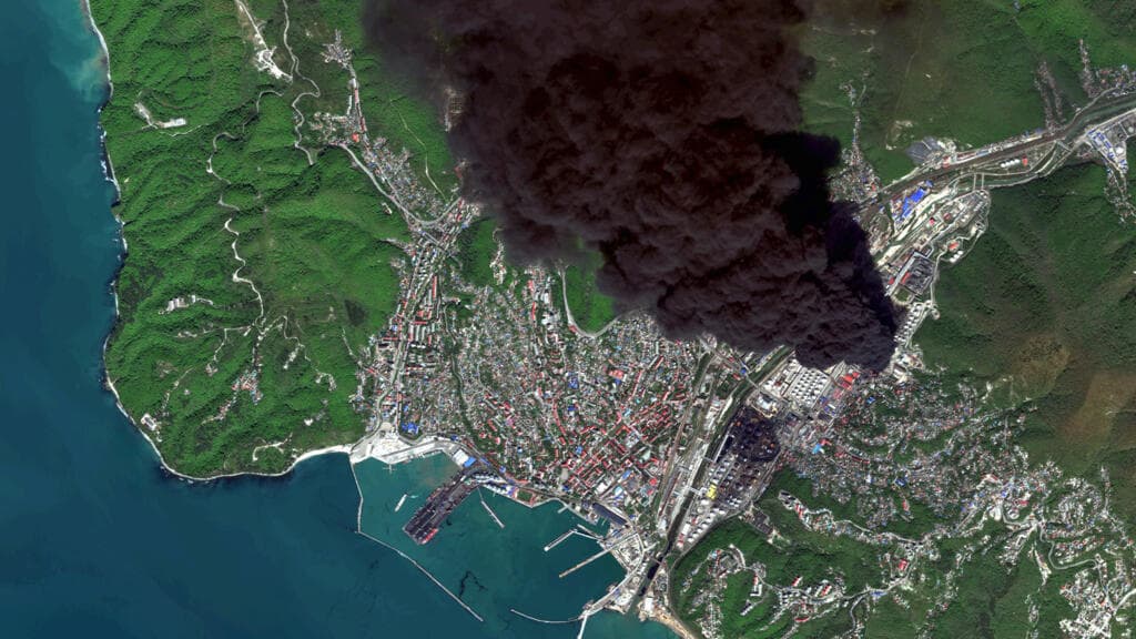 Ukrainian drones strike Russia's Baltic Sea port of Primorsk