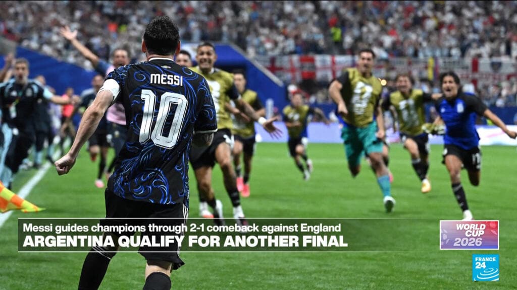Argentina Overcomes England 2-1 to Advance to Final Against Spain