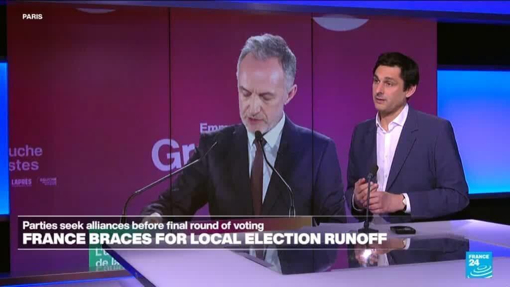 French parties scramble to make alliances ahead of local election runoffs