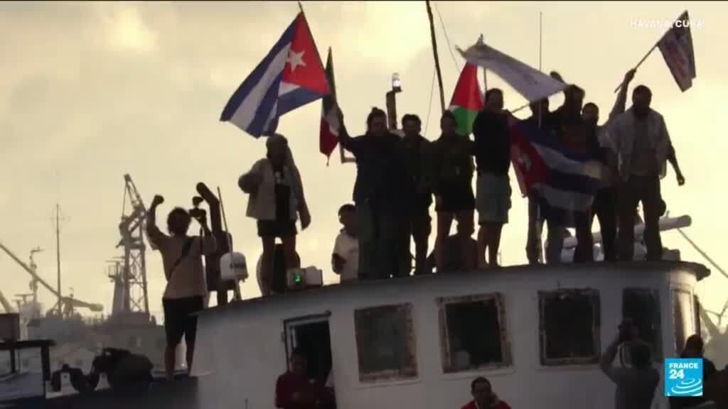 First flotilla boat arrives in Cuba to deliver aid amid crisis