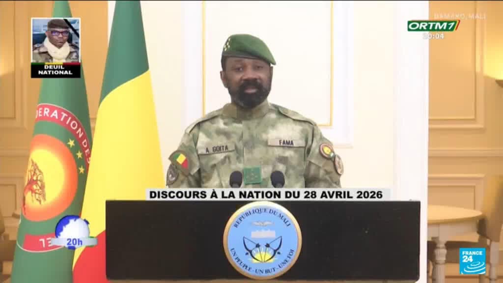 Mali junta chief makes first appearance since rebel attacks