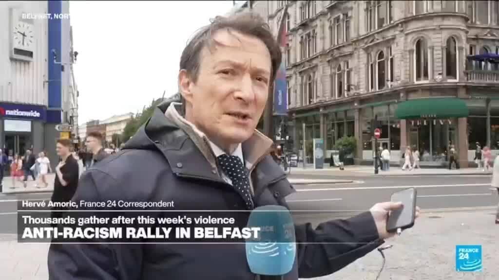 Large Crowd Attends Anti-Racism Rally in Belfast Following Recent Unrest