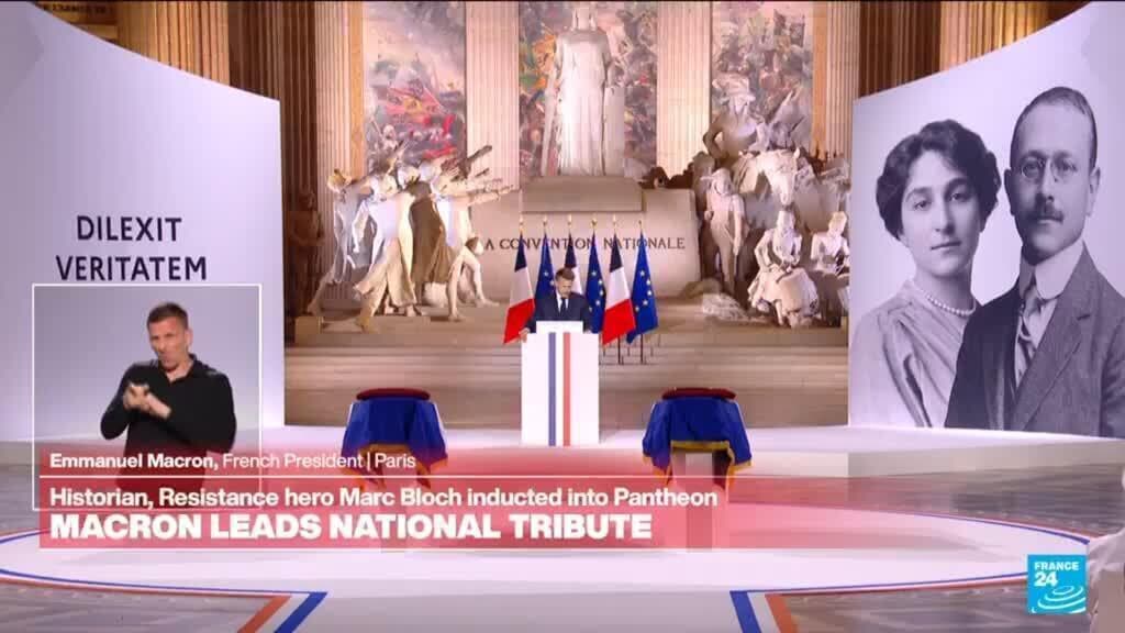 Macron Honors Historian Marc Bloch for His Teachings Against Defeatism