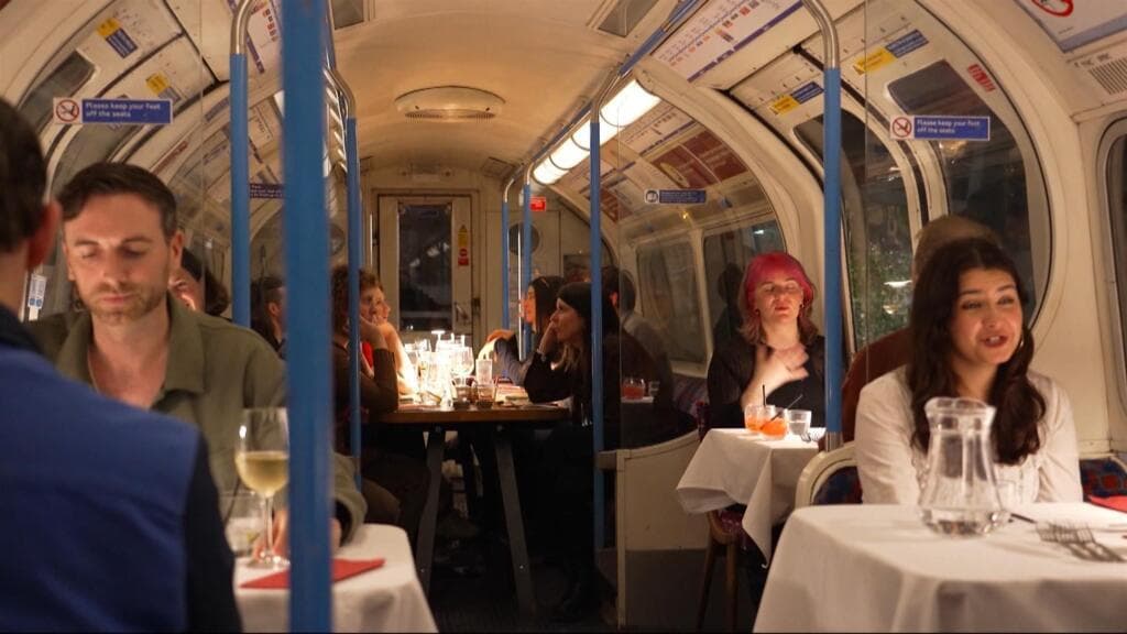 London's Iconic Buses and Tube Carriages Repurposed for Unique Dining