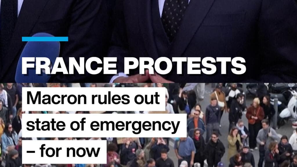 Macron Declines State of Emergency Amid Ongoing Protests in France