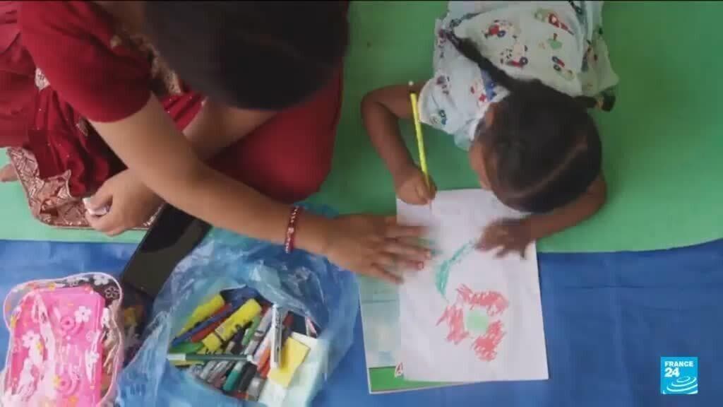 Temporary Education Centres Established for Flood-Displaced Children in Nepal