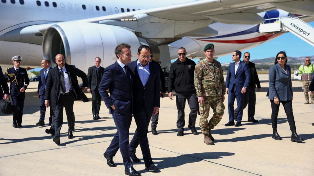 Macron arrives in Cyprus to discuss regional security amid Middle East war