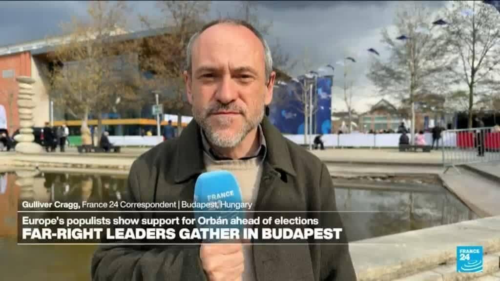 European far-right leaders gather in Budapest ahead of Hungarian elections