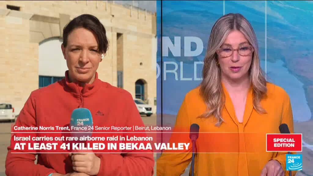 Israel carries out rare airbone raid in Lebanon