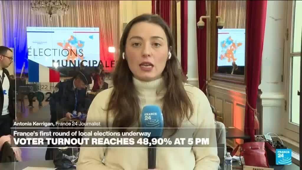 Voter turnout reaches 48.90% in France's first round of local elections