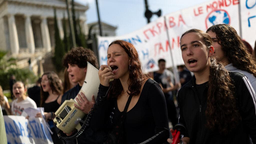 Protesters in Greece Call for Increased Funding for Public Education