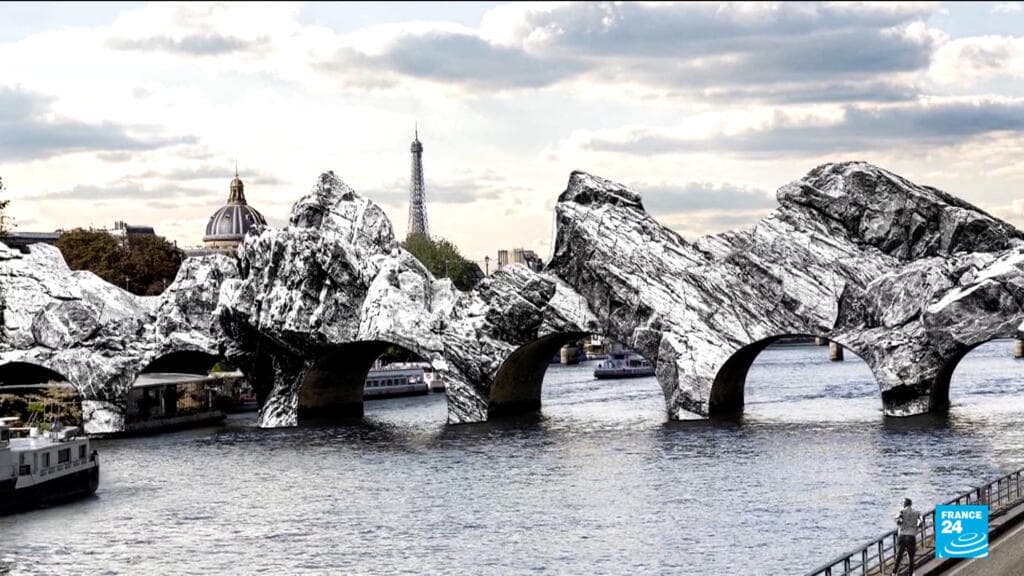 Paris Bridge Transformed into Immersive Art Installation by Artist JR