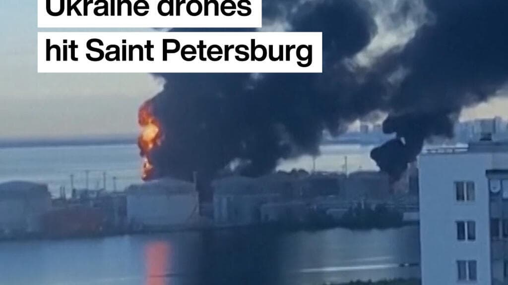 Ukrainian Drones Strike Energy and Military Sites in Saint Petersburg