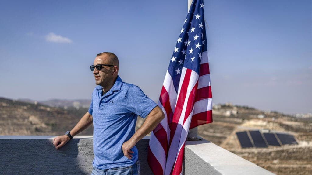 Palestinian-American Raises U.S. Flag at Home in West Bank Amid Siege