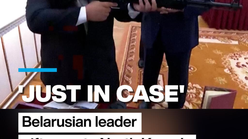 Belarusian leader gifts gun to North Korea's Kim Jong Un
