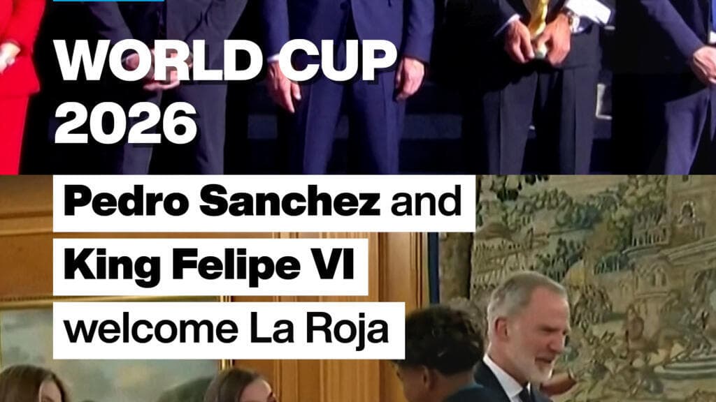King Felipe VI and Prime Minister Pedro Sanchez Honor Spain's World Cup Champions