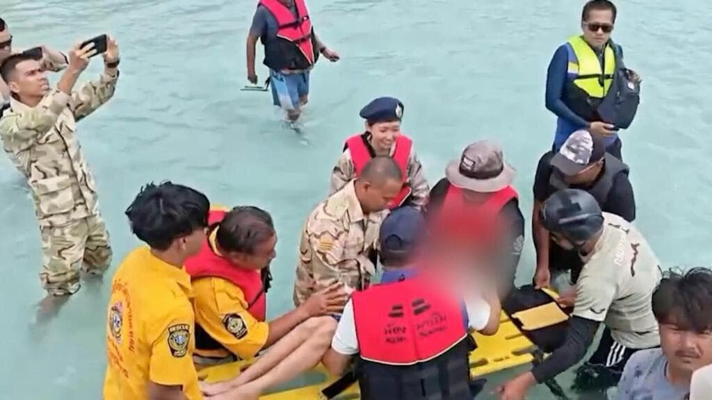 French Father and Two Children Rescued After 16 Hours Adrift Near Koh Samui