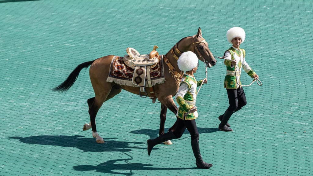 Turkmenistan Honors Akhal-Teke Horses in Annual Beauty Pageants
