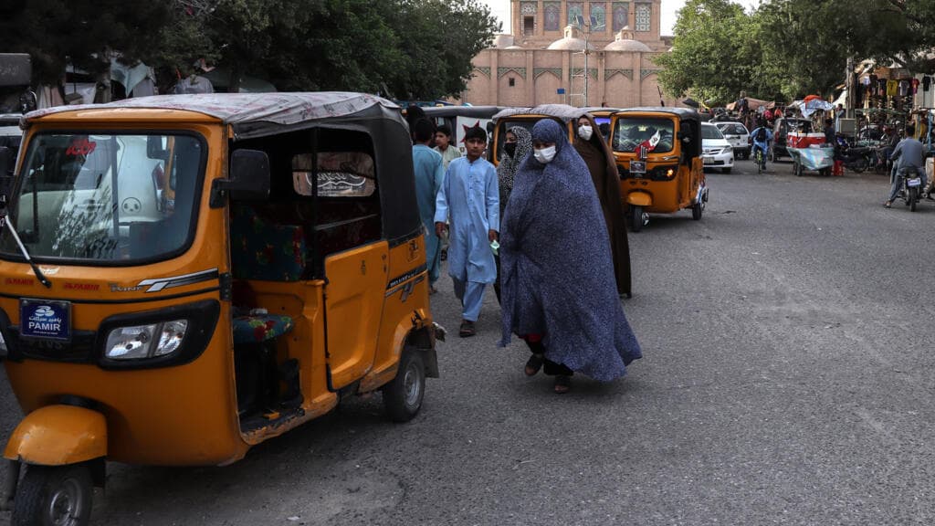 Police Disperse Women's Rights Protest in Herat, Afghanistan