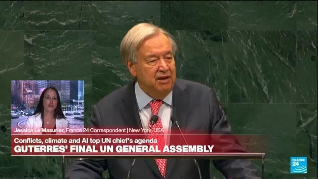 Guterres Addresses Superpowers in Final Speech to UN General Assembly