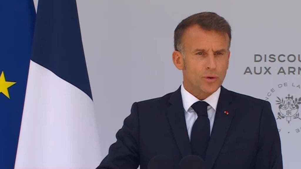 Emmanuel Macron Delivers Final Address to Armed Forces Before National Holiday