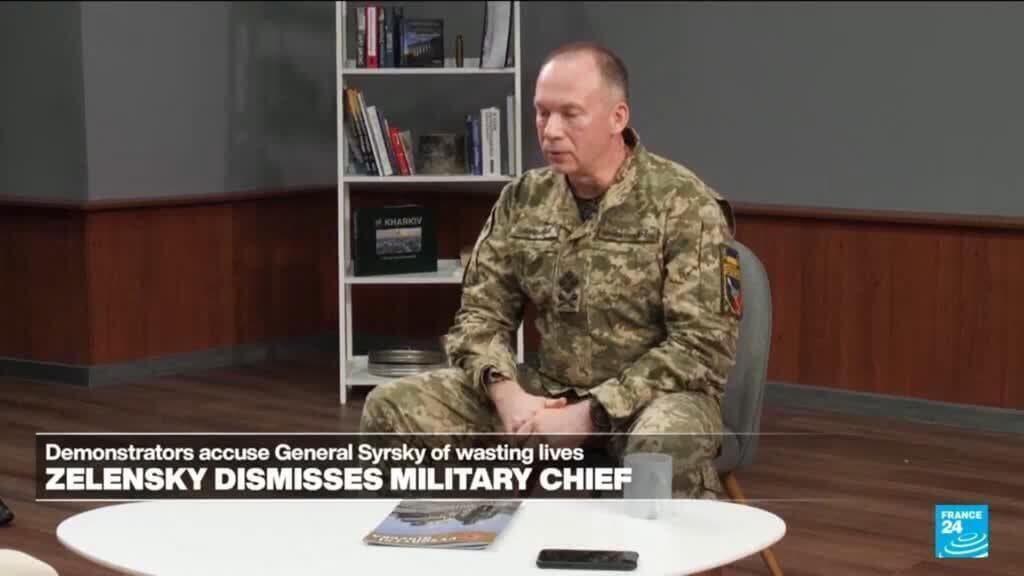 Zelensky Dismisses Military Chief Amid Protests Over Leadership Decisions