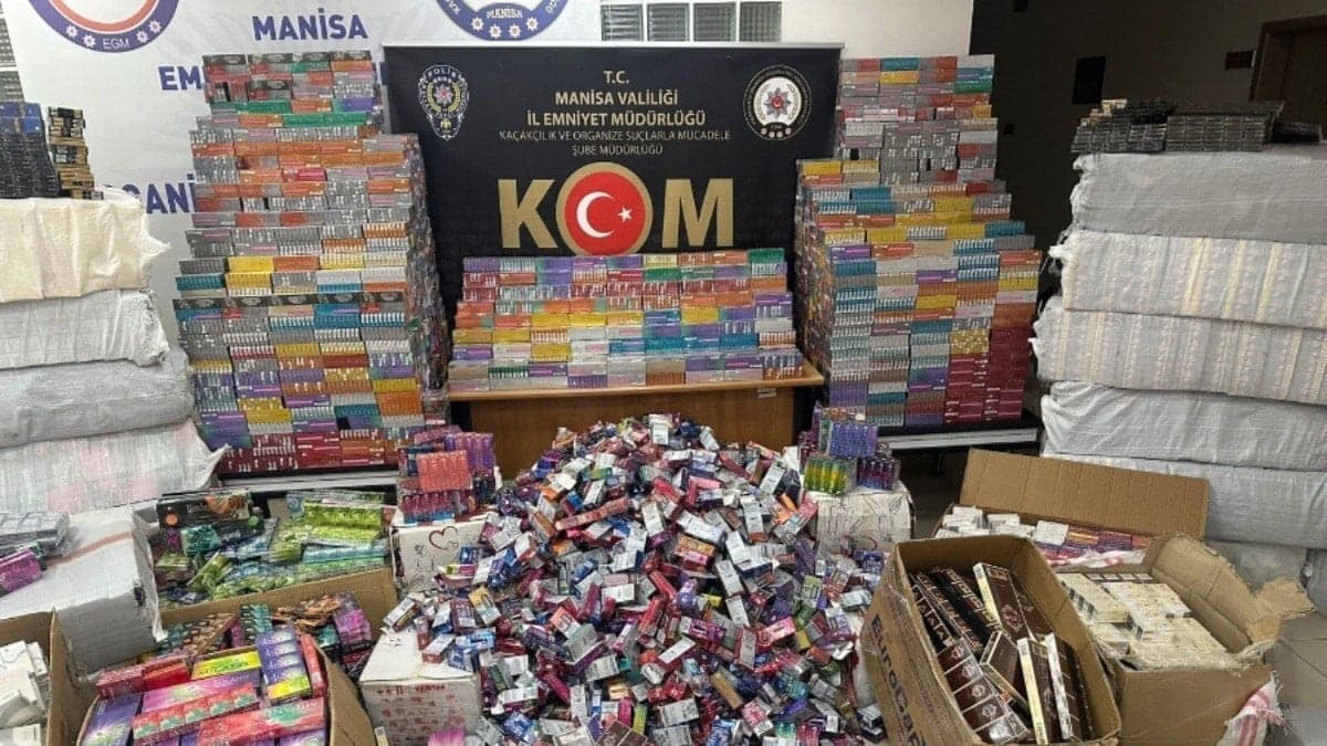 Manisa’da kaçak tütün operasyonu
