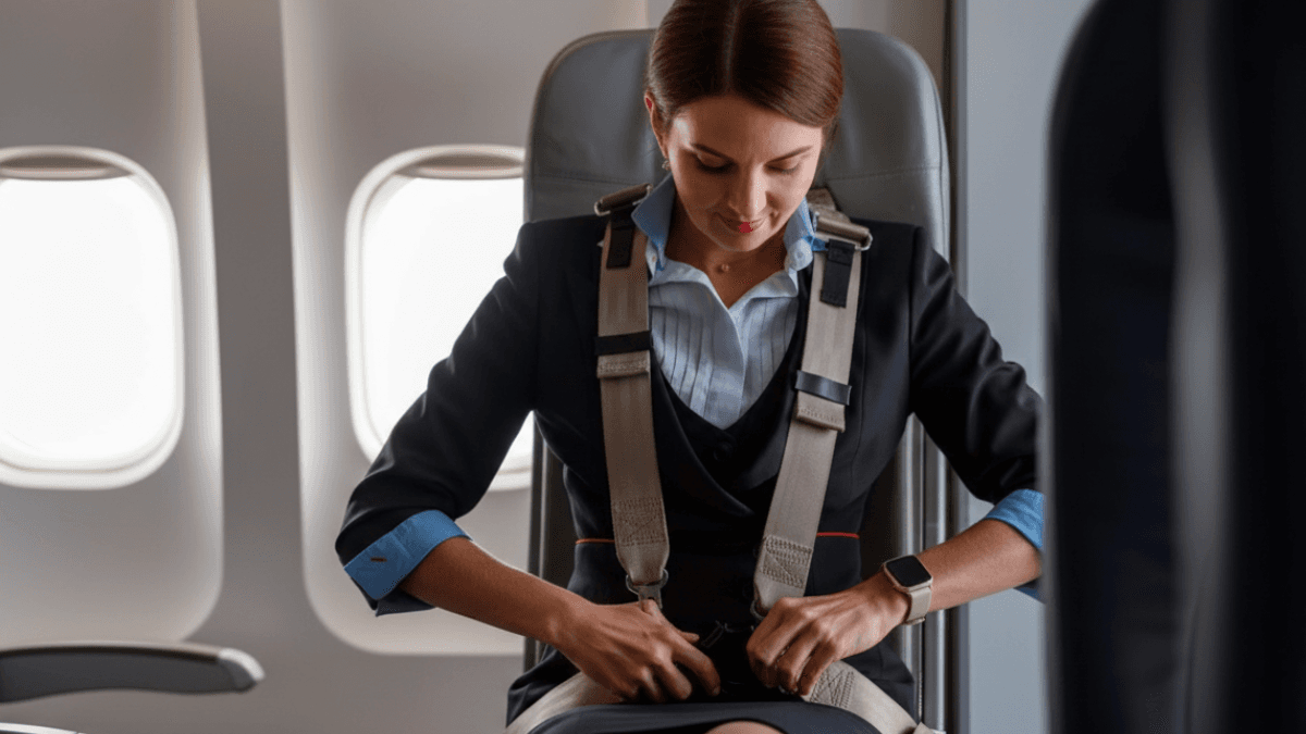 Kabin memurları neden ellerini üzerine koyarak oturuyor? İşte nedeni