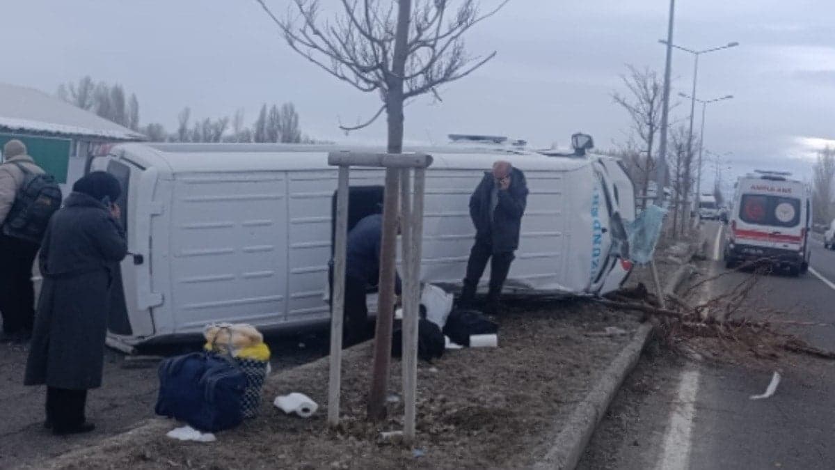 Erzurum'da kaza: 7 kişi yaralandı