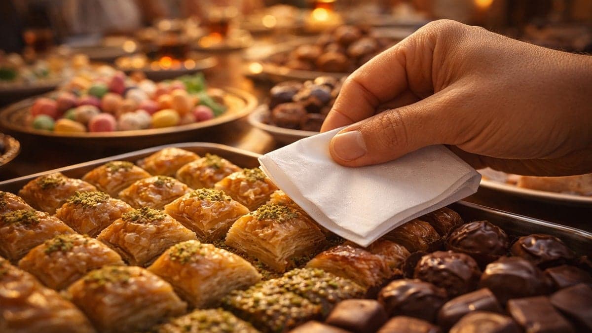 Bayramda tatlı yemeden önce peçeteyle kontrol edin: Her şeyi açığa çıkarıyor