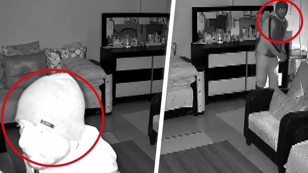 Hırsızın ayaklarını titreten ses: 'Çık oradan!'