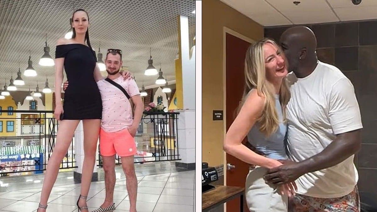 Shaquille O’Neal ve dünyanın en uzun modeli Ekaterina Lisina buluştu! Boyları sosyal medyayı salladı