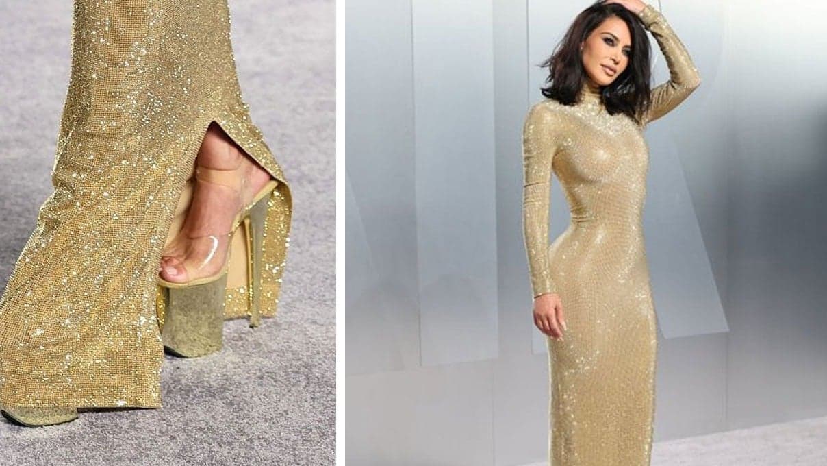 Yürümekte zorlandı: Kim Kardashian’ın Oscar stili gündem oldu