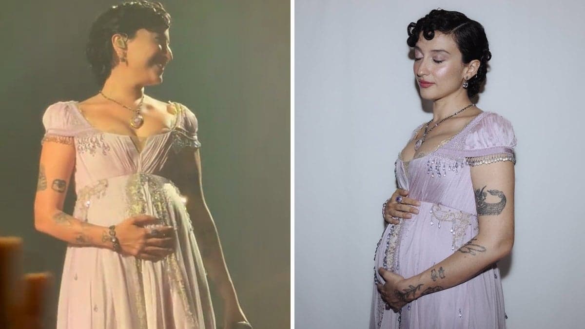 Melike Şahin müjdeli haberi sahnede verdi