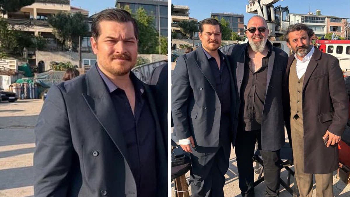 Çağatay Ulusoy'un dizi setindeki fotoğrafı sosyal medyada dikkat çekti