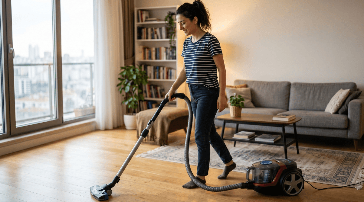 Pazar günü elektrik süpürgesi kullanımıyla ilgili uyarılar