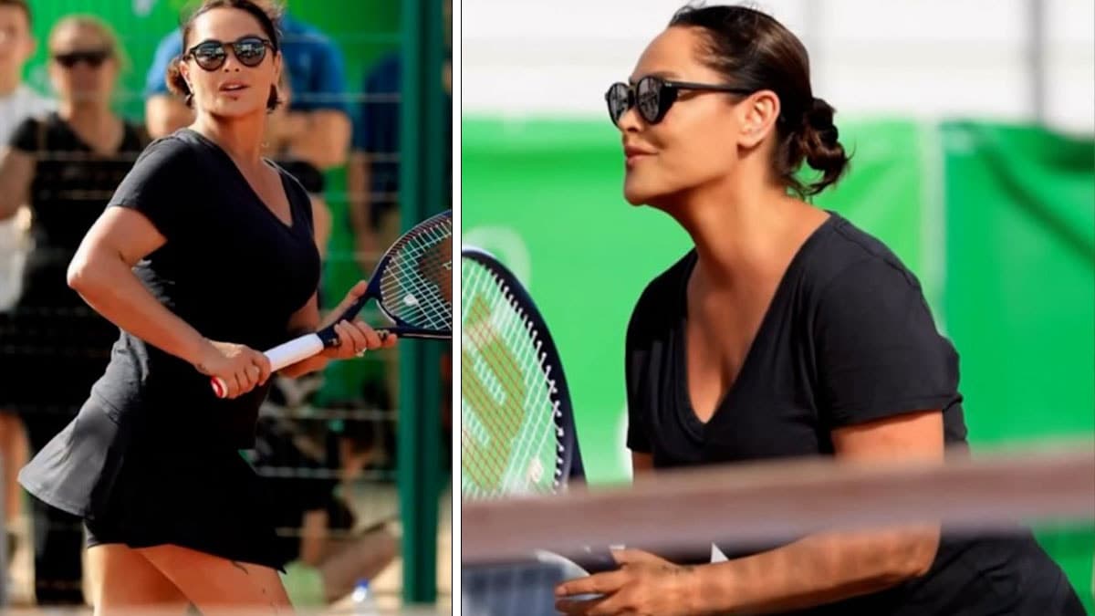Hülya Avşar'ın tenis paylaşımlarına büyük ilgi gösterildi