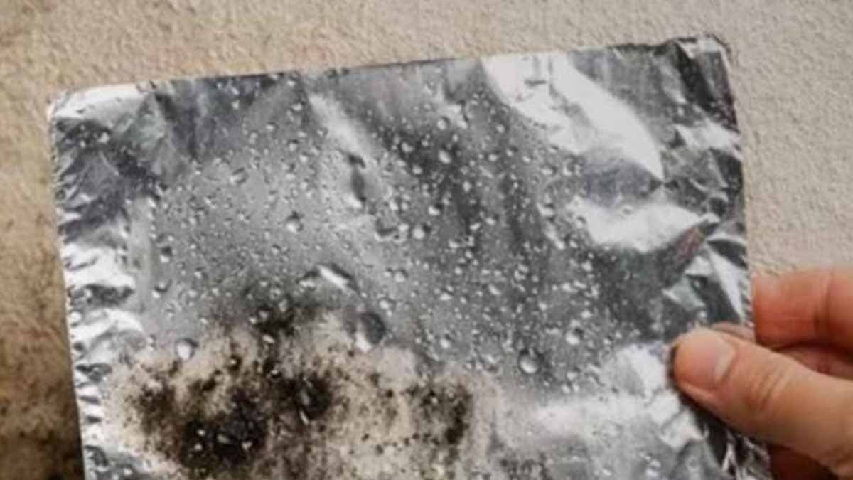 Mimarlar, alüminyum folyoyu duvara 48 saat yapıştırmayı öneriyor