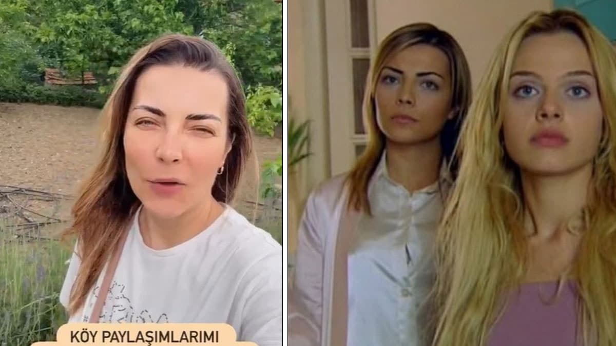 Burcu Kara bayramda memleketinde kiraz topladı