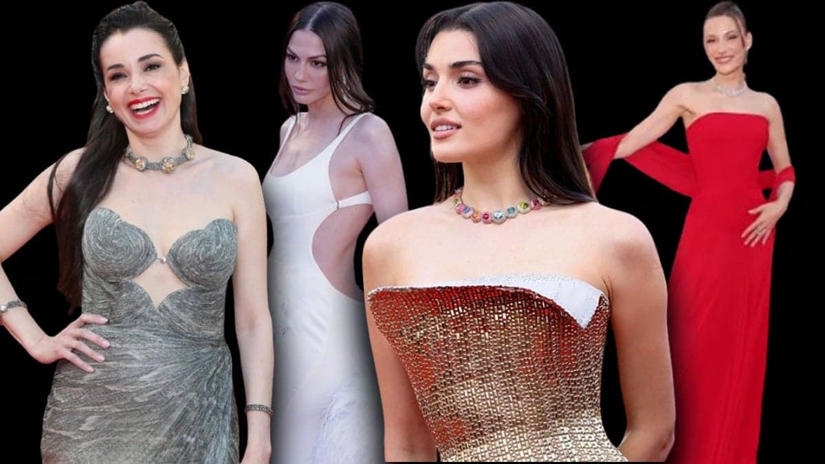 Cannes Film Festivali'nde Türk oyuncular şıklıklarıyla öne çıktı