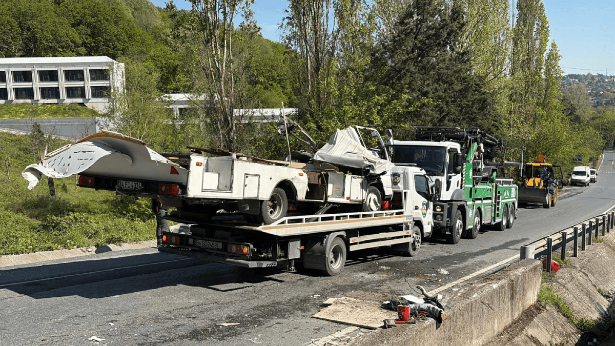 Karavan bariyere saplandı, sürücüsünden acı haber geldi