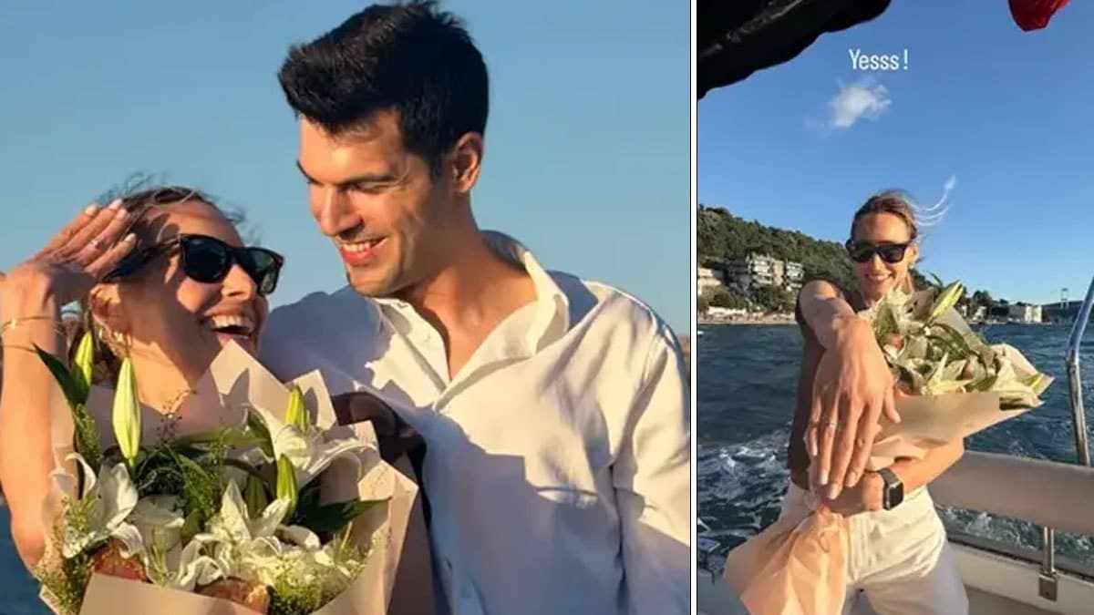 Damla Can ve Tolga Mendi'den evlilik teklifi haberi