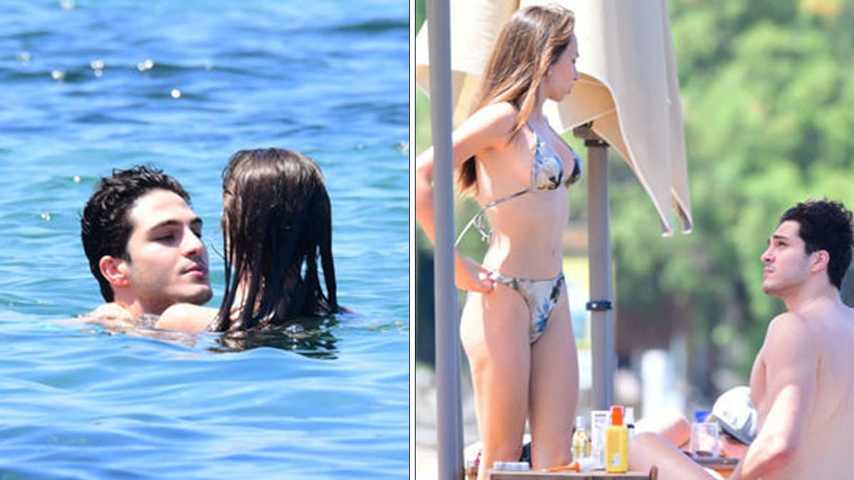 Eylül Tumbar ve Enes Koçak Bodrum'da tatil yaptı
