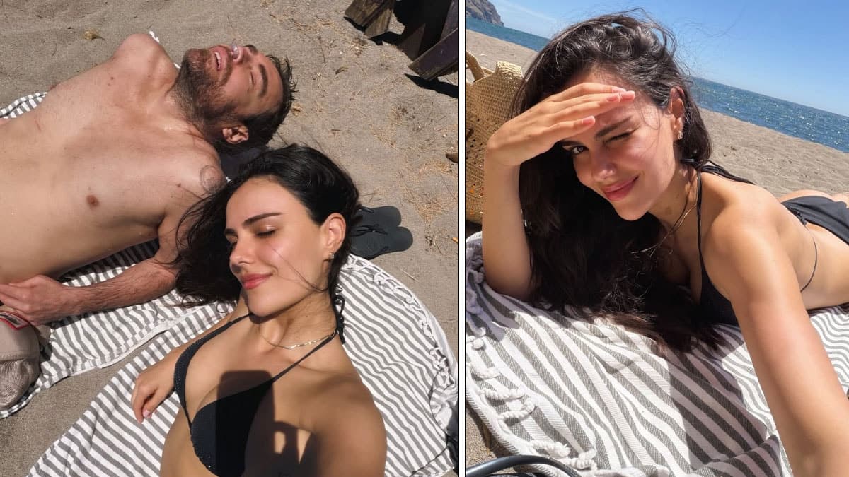Murat Dalkılıç ve Özgü Kaya Yunanistan'da tatil yaptı