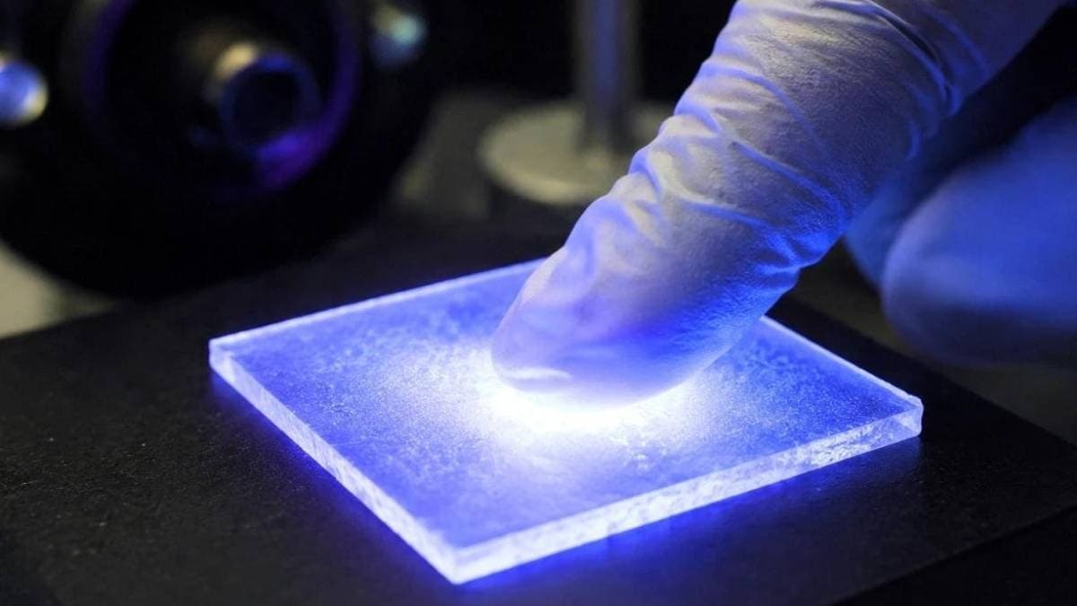 Dokunulduğunda elektrik kullanmadan parlayan yeni malzeme geliştirildi
