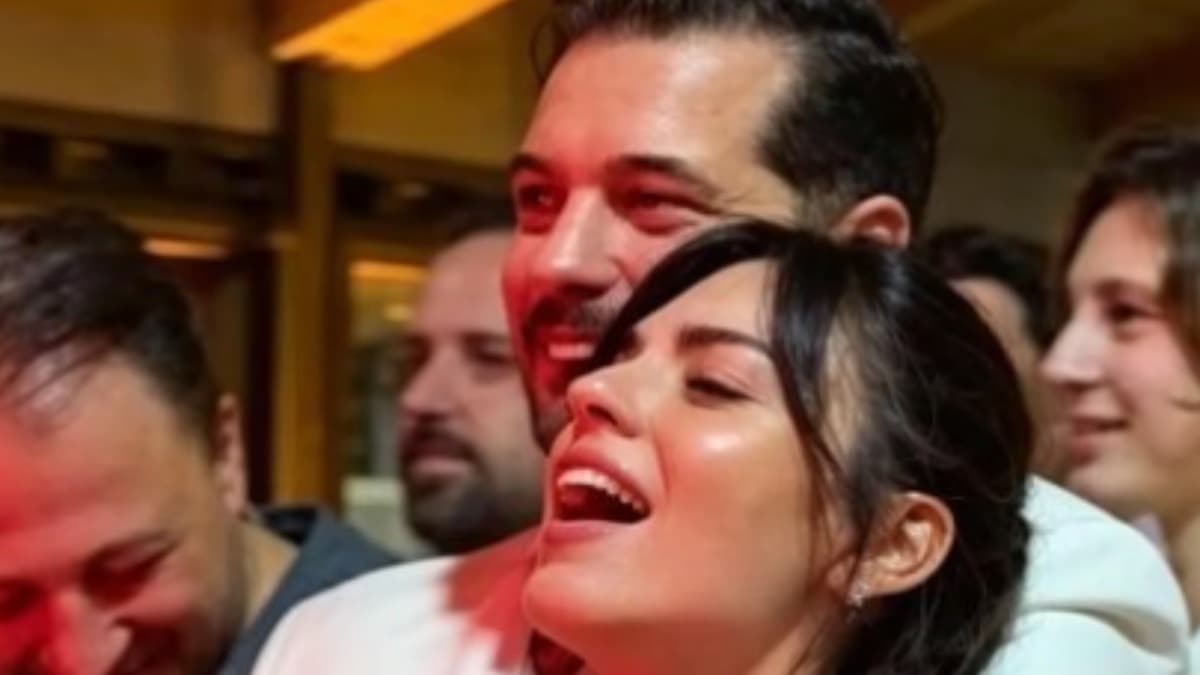 Çağatay Ulusoy ve Aslıhan Malbora düğünde görüntülendi